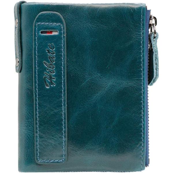 Factory Customized Amazon First Layer Cowhide Wallet Two-Tone Oil Leather Men'S And Women'S New Zipper Wallet With Custom Logo