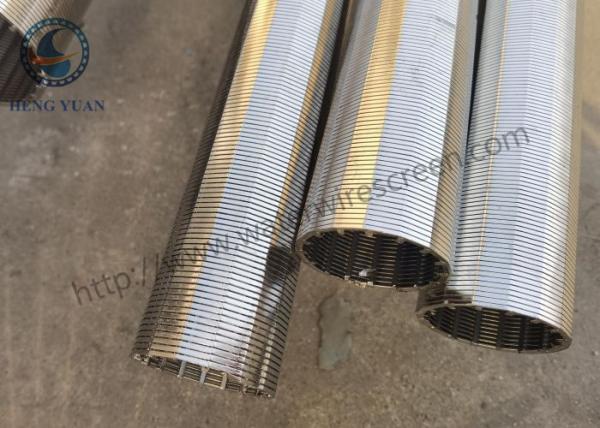 Slot 60 Johnson Wire Screen Wedge Shaped Filter Element For Screening