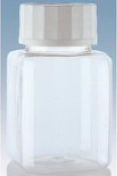 100ml Transparent Capsule Health Care Product Plastic Bottle PET Square Plastic Bottle