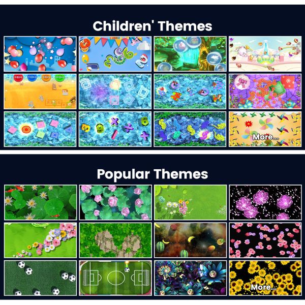 Système de projection au sol interactif mobile tout-en-un avec résolution 1280*800 110V-250V Voltage et projecteur à mise au point courte