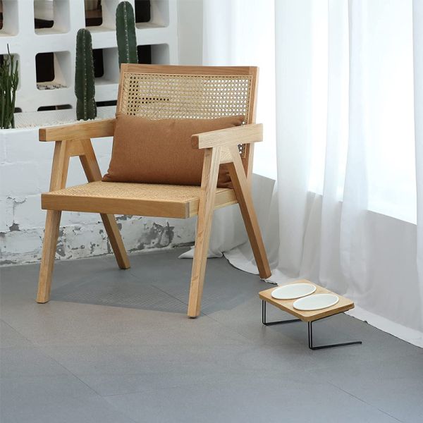 Raised Elevated Ceramic Pet Bowl For Cat Dog Food Water Feeding OEM