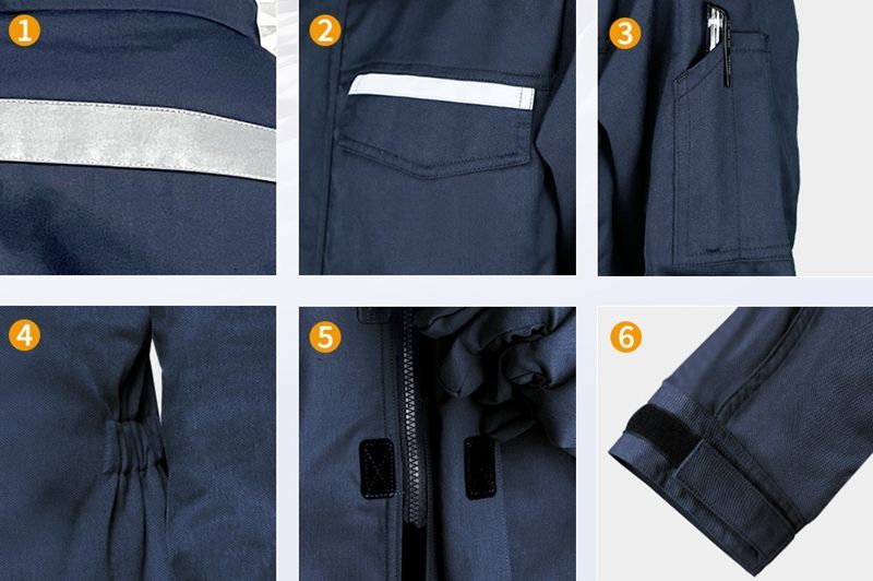 Flame Resistant Arc Flash Lab Coat Water Repellent Anti Static Lab Coat High Visibility