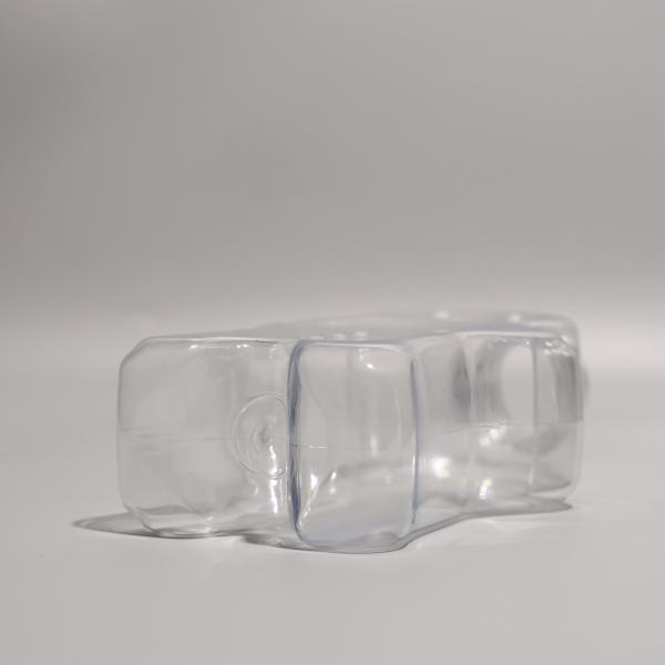 Garrafas de água PET de plástico transparente reutilizáveis de 500 ml com tampas de alumínio / plástico