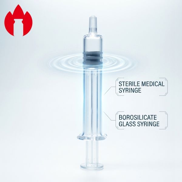 5.0 Neutral Borosilicate Glass Prefilled Syringes 2.25ml Capacity For Medical