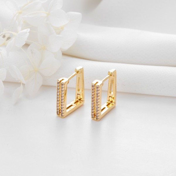 Womens Earrings Trendy Jewelry Latest Arrivals 2024 Korean Dangle Hoop Ear Rings Jewelry Women Earrings for Ladies