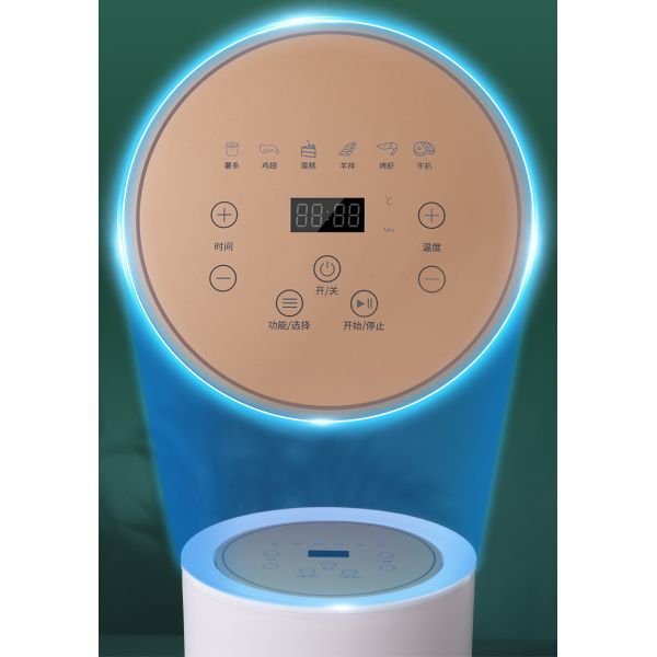 800W 2.5L Smart Home Air Fryer 2.6qt Round Multifunctional