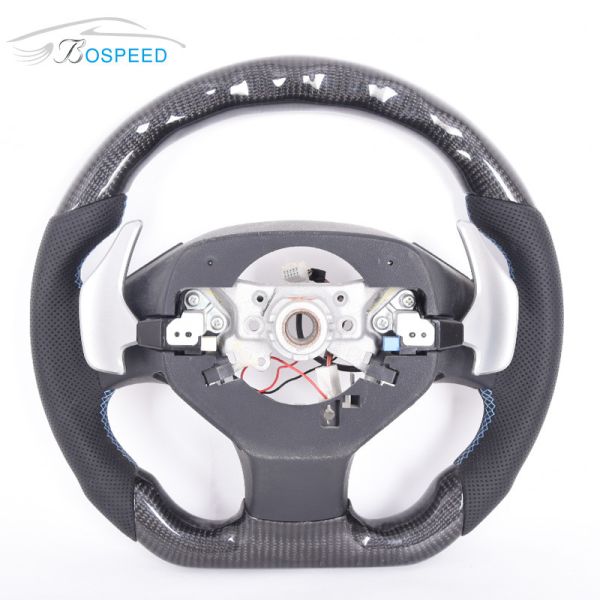 RAV4 Hybrid LED Toyota Carbon Fiber Steering Wheel Custom Real Leather