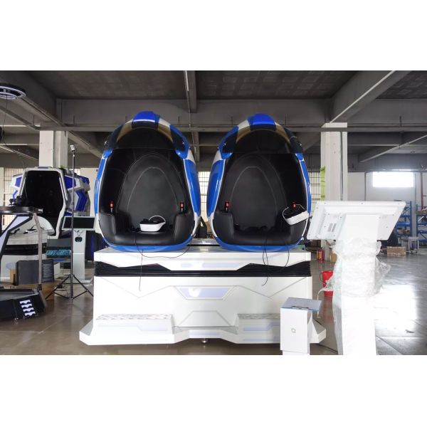 2 Seats Simulator Roller Coaster Sparta 9D VR Egg Cinema