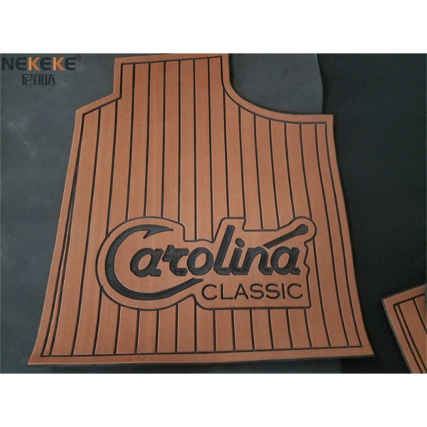 2000 Carolina Classic 25 Fishing Boat Cockpit Floor Mat EVA Faux Teak Marine Decking Pad