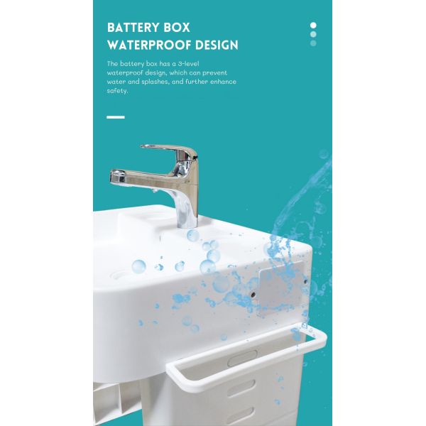 CPC Baby Wash Basin Plastic Free Standing Pedestal Children Size Shampoo Sink