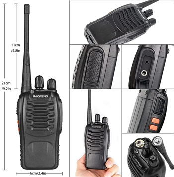 BF Baofeng 888 Lithium Battery Two-Way Walkie-Talkie for Kids Bluetooth Walkie-Talkie