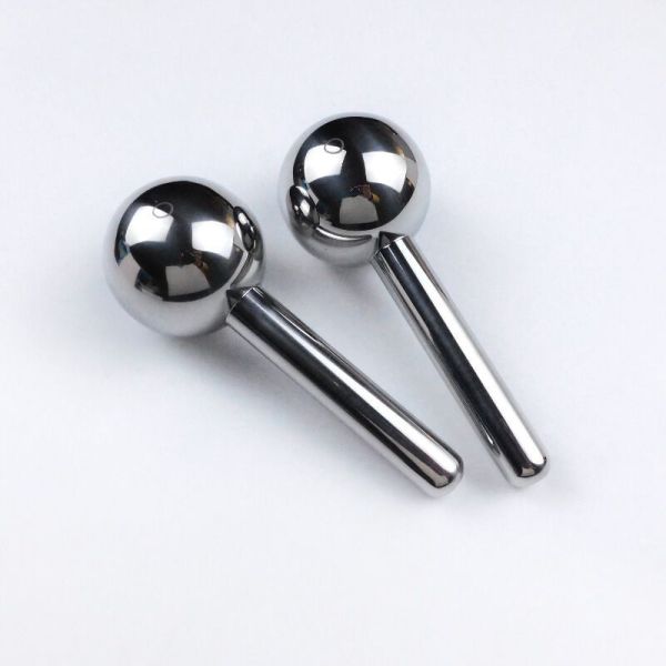Facial Massager for Cooling and Reducing Dark Circles Stainless Steel Ice Globes