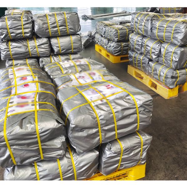 650 gsm ПВХ покрытая брезент для грузовиков Палатки Нить Число 500D-1500D Пластиковый холст ролл