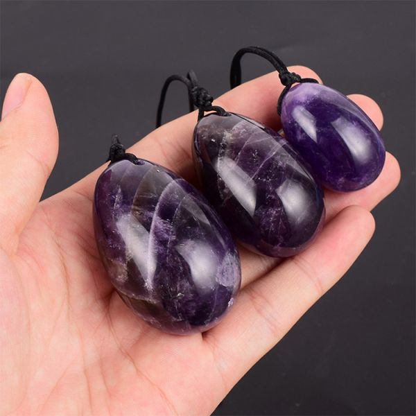 Jade Eggs for Women Size One Set Rose Quartz Green Purple White Nephrite Xiuyan Jade