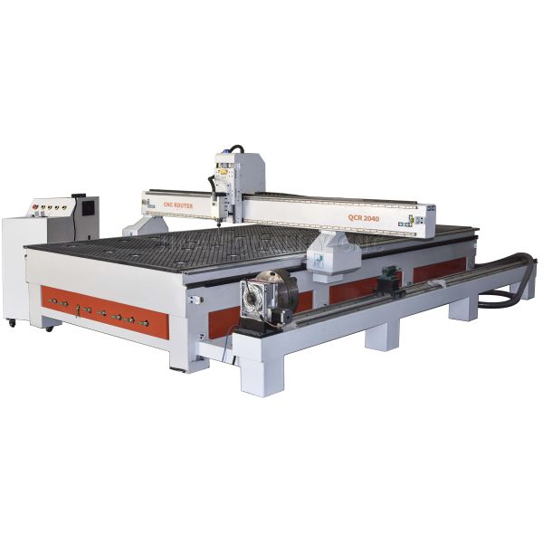 2040 Cnc Router Wood Engraving Carving Machine With 4th Rotary Axis