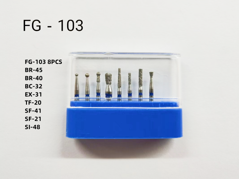 FG высокоскоростное полирование вращающийся бур хирургический устойчивость сталь зубной бриллиантовый бур