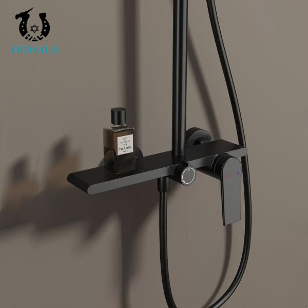 Exposed Valve Showers Best Brass Body White Gold Premium Ceramic Core Luxury Hotel
