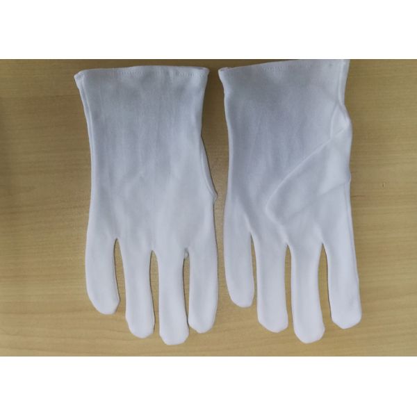 Heavy Weight White Cotton Cosmetic Gloves Customized Color Premium Quality Fashion Design