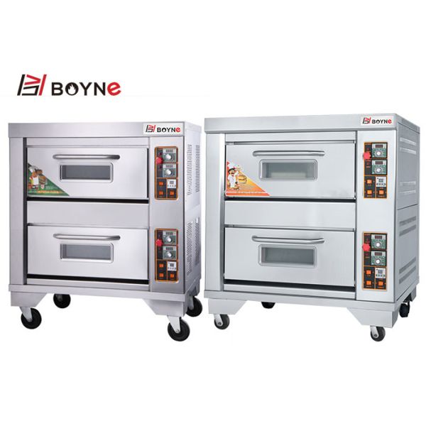 Коммерчески механическая печь газа пекарни нержавеющей стали с емкостью 2 подносов палубы 2