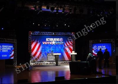 SMD 3 In 1 Led Digital Advertising Display , P4 Led Display 1R1G1B Pixel Configuration
