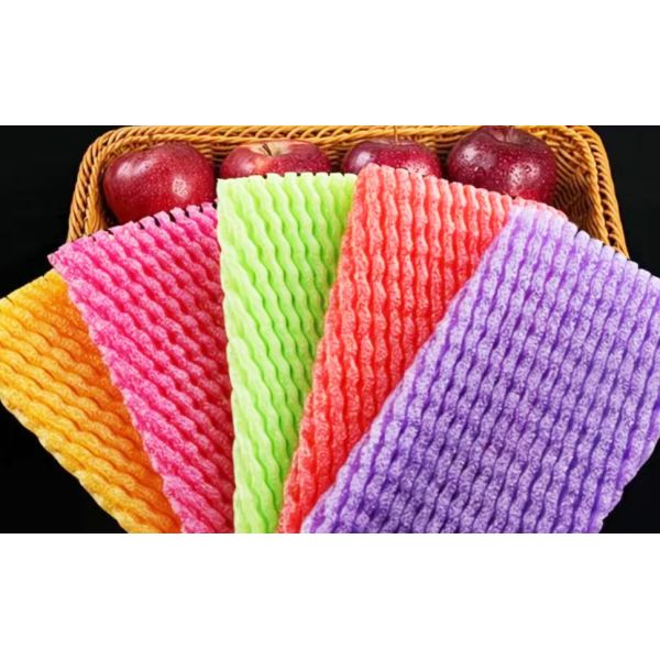 Fruit Foam Mesh Wrap Premium Quality Eco-Friendly Polyethylene Foam Fruit Nets For Fresh Produce Protective Packaging Agriculture Storage Shockproof Foam Protective Cover, Orange, Apple, Pear, Peach