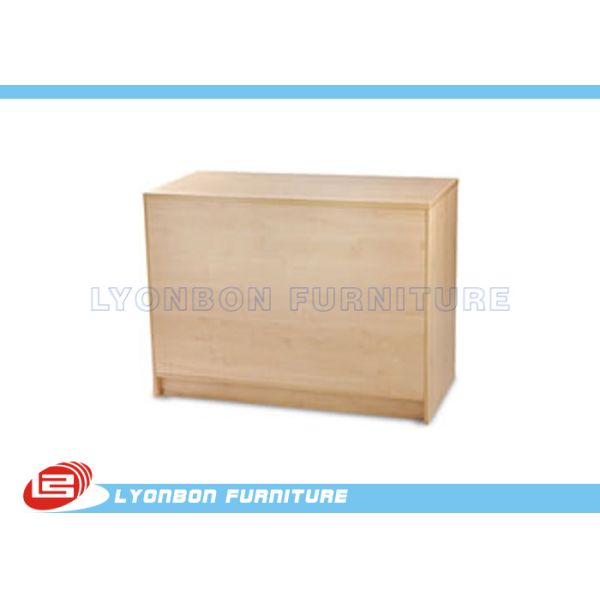 Прочный деревянный счетчик наличных денег магазина/счетчик проверки для сбывания, печатая логос