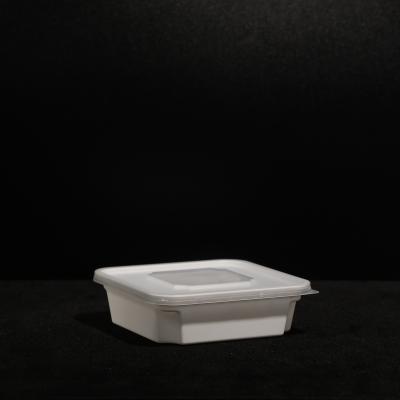 Caixa de almoço de papelão descartável personalizada com tampa para comida fria e quente ao ar livre