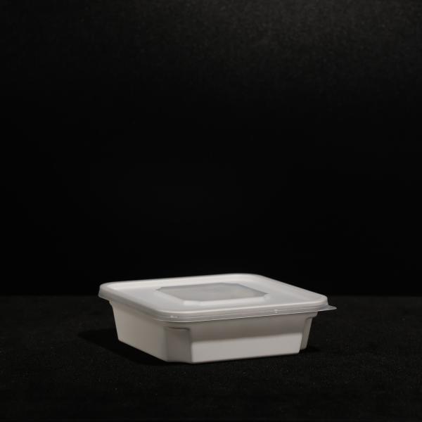 Caixa de almoço de papelão descartável personalizada com tampa para comida fria e quente ao ar livre