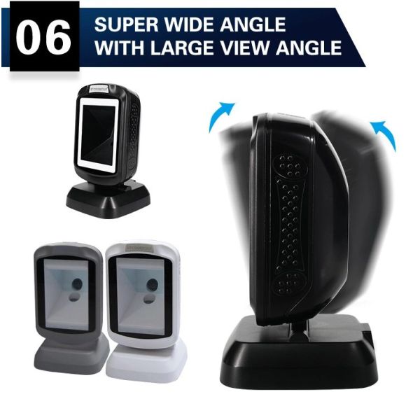 GTCODEESTAR 2D QR Code Omnidirectional  Barcode Scanner For Supermarket