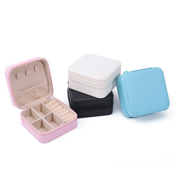 Han Hong Custom Logo Travel Jewelry Packaging Box for Earrings Necklace Ring Storage