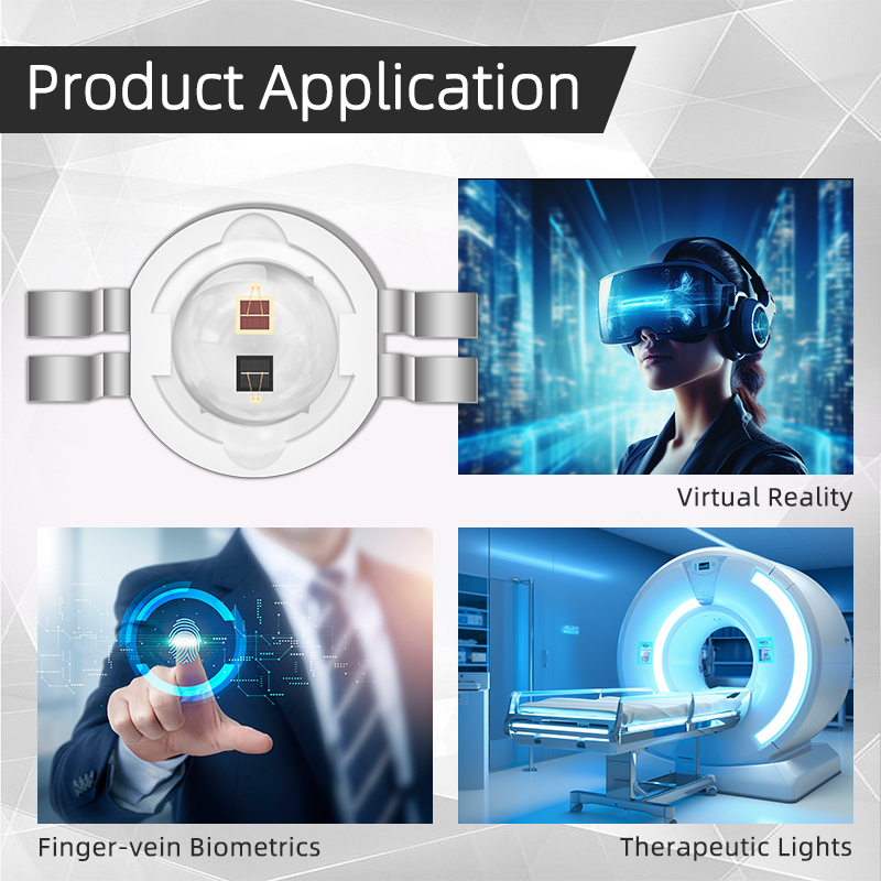 Инфракрасный светодиодный излучатель 2w*2 Chip Ir Led 650-660nm Высокая мощность R8.0mm