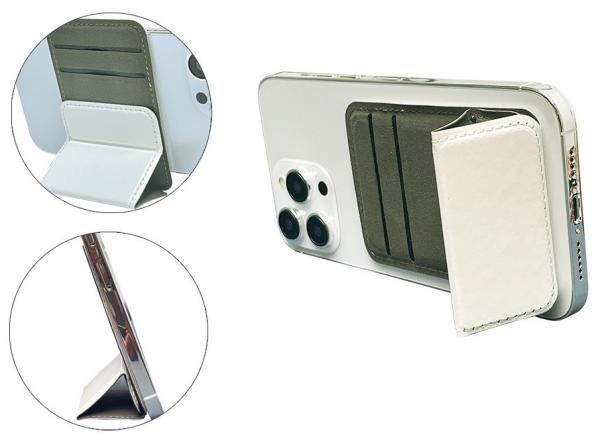 Double Row Heat Transfer Sublimation Phone Card Holder Stand Folding Design