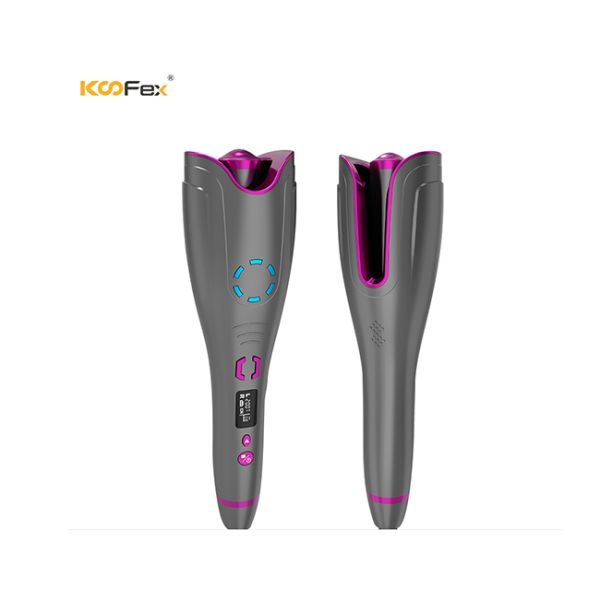 LCD Display 1000W Electric Hair Curler Tangle Free Antiscalding Air Spin