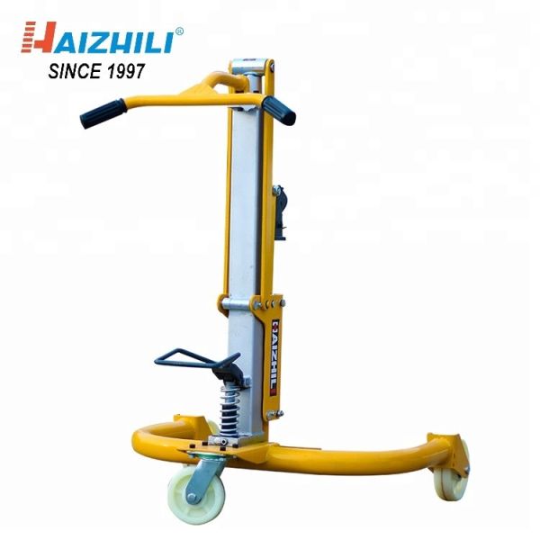 430MM Lifting Height Manual Drum Trolley , 420KG Capacity Oil Drum Tool