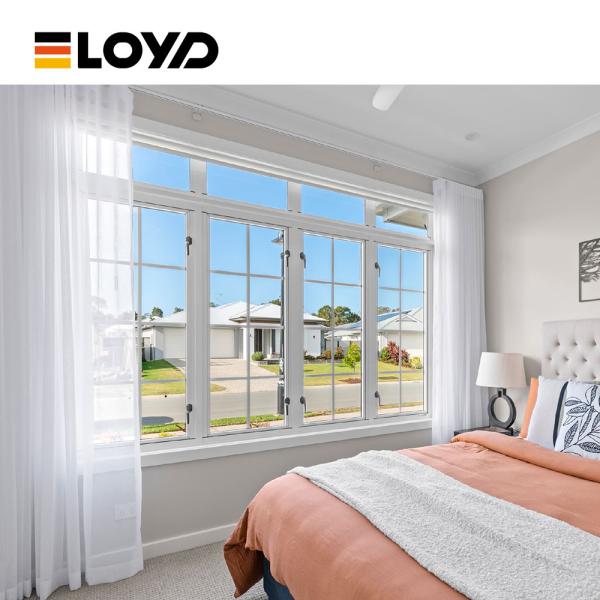 Classic Aluminum Casement Window with Powder-Coated Finish