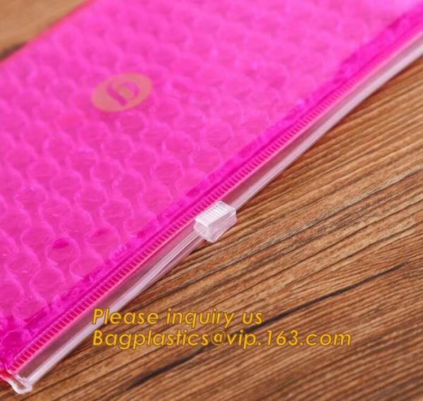 Bubble k bag/bubble slider bag/bubble zipper bag customize color size printing,Bubble Padded Bag EPE/PO Film Bag E