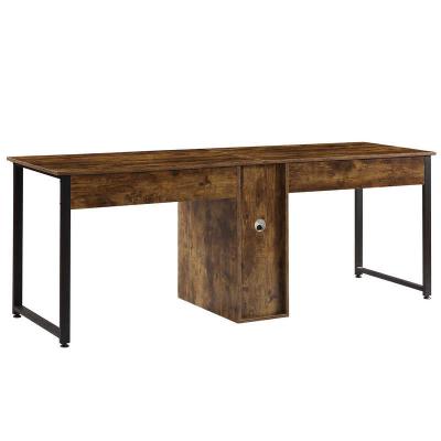 MDF Desktop Home Office 2 Person Workstation Desk 68.35lbs Weight