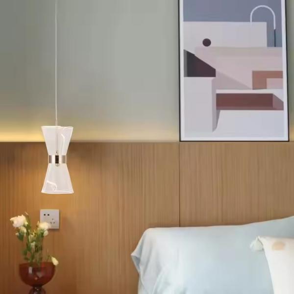 Modern Scrolling Living Room Back Wall LED Wall Lamp Bright And Transparent Bedroom Bedside Acrylic Wall Lights