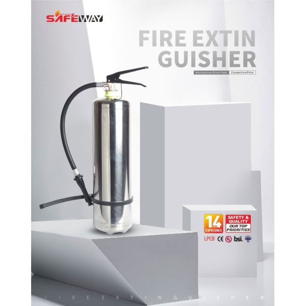 Издание из полированной нержавеющей стали с немагнитным огнетушителем 6Л стальное