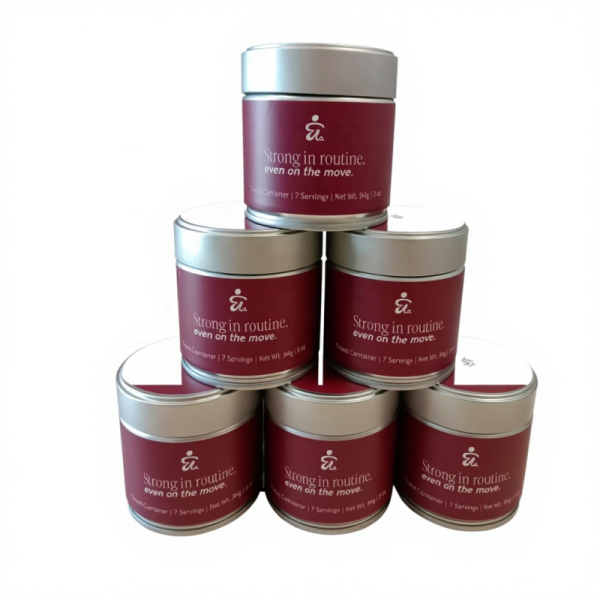 Food Grade Tin Can Multiple Colors Matcha Powder Tin for Candy Cookie Packaging