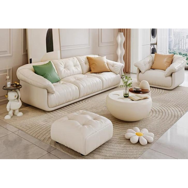 Italian Style Leather Sofa 3 and 4 Seater for Modern Living Spaces