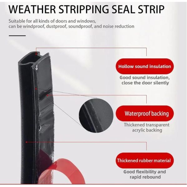 Nueva llegada venta al por mayor Santoprene PVC banda de sellado duradera para ventanas y puertas industriales Tipo de amortiguador