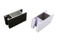 Profils thermiques en aluminium de fenêtre de coupure de revêtement blanc de poudre noire