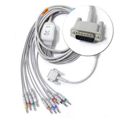 Cable de monitoramento do paciente 3/5 Leads Cable de ECG