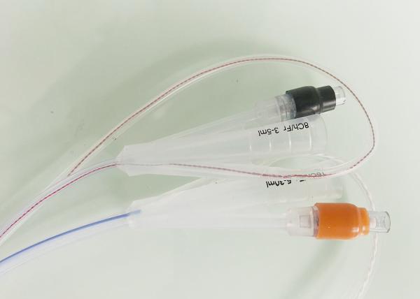 Double Balloon 2 3 Way Temperature Probe Foley Catheter Medical Silicone Material