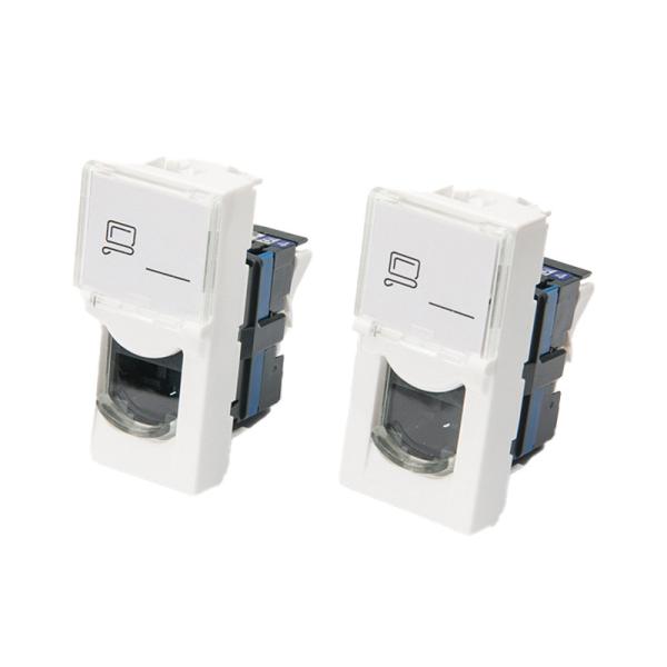 Ensaios FLUKE 45*22.5 UTP CAT6 Tipo de perna UTP Conector feminino de tomada modular não blindado