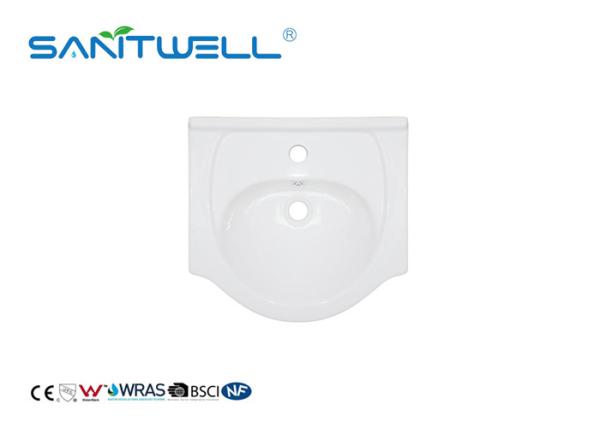 Standard Size Counter Top Wash Basin White Color With Modern Design CE