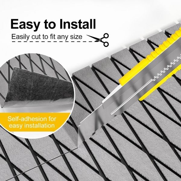 UV Resistant Faux Teak EVA Foam Sheets for Boat Decking Marine Grade Thickness Below 10mm