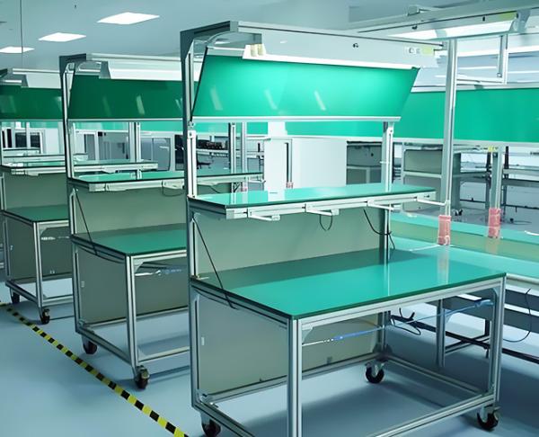 Compact ESD Workbench For Small-Space Laboratory Environments