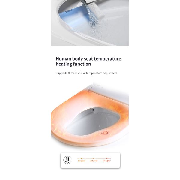 ARROW One Piece Wall-Mounted Smart Toilet with P-Trap and Intelligent Bidet Features